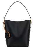 Stella McCartney Structured Canvas & Nylon Shoulder Bag — Black