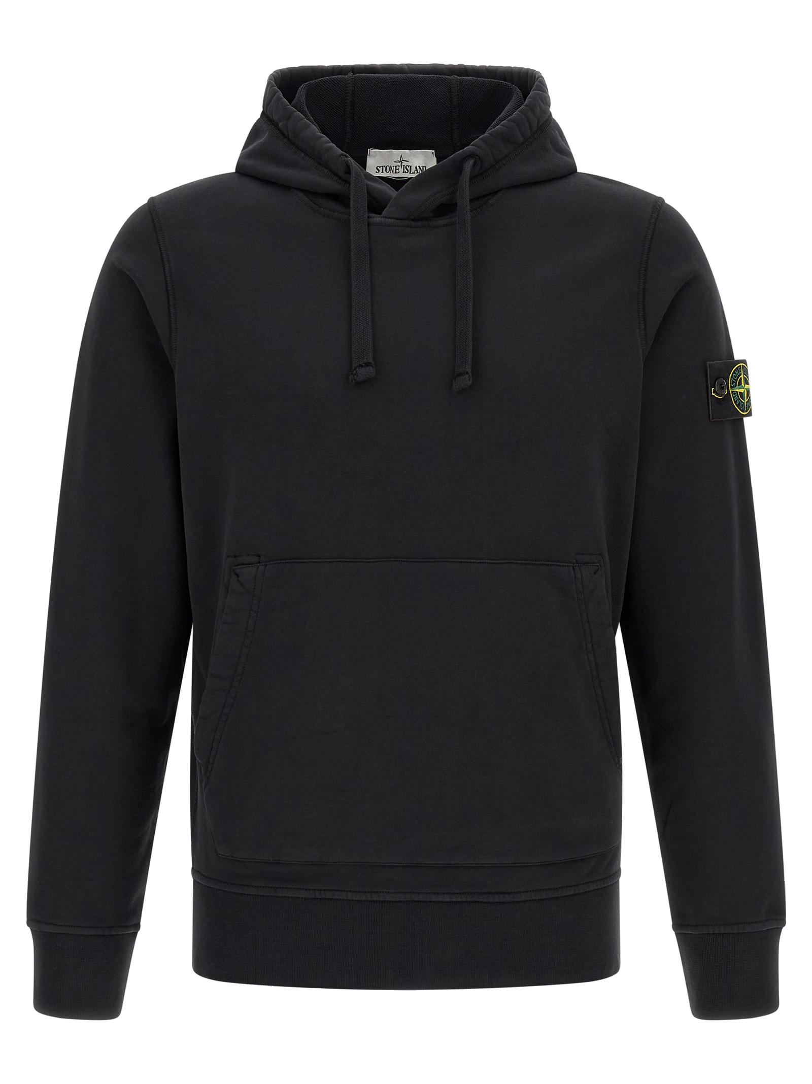 Stone Island Organic Cotton Hoodie — Black