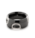 Damiani Diamond-Set Black Ceramic Ring — Black