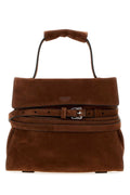 Bolso de hombro de ante Moschino — Marrón