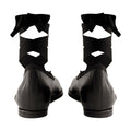 Simone Rocha Heart Toe Calfskin Ballerina — Black