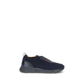 Santoni Stretch Fabric Athletic Sneaker — Navy