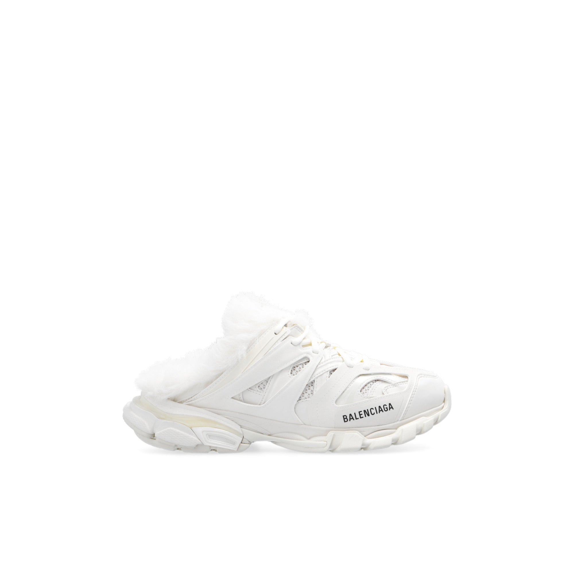 Balenciaga Track Mule Slipper — White