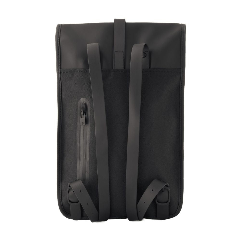 Rains Synthetic Mini Backpack — Black