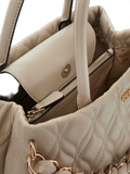Guess Maxine Girlfriend Shoulder Bag — Beige