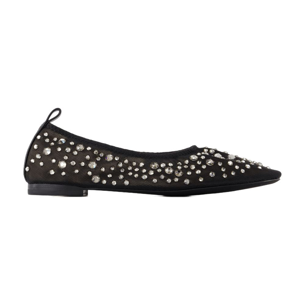 Tory Burch Crystal Ballerinas Flat — Black