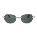 Palm Angels PERI10HCRYSTAL1007 Logo-Patterned Lens Sunglasses — Blue