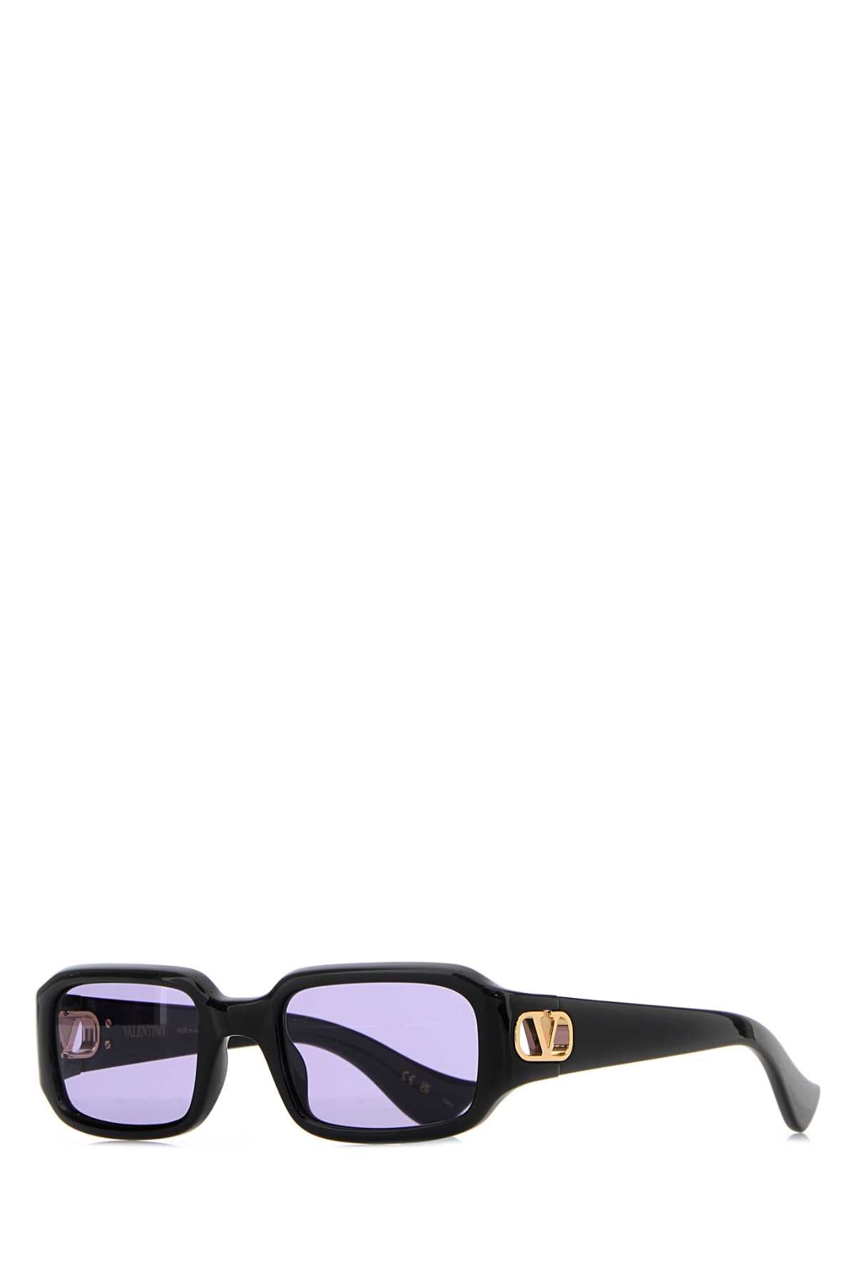 Valentino Garavani VG0016S00253 Purple-Tinted Sunglasses — Black