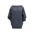 MM6 Maison Margiela Wool-Blend Oversized Sweater — Gray