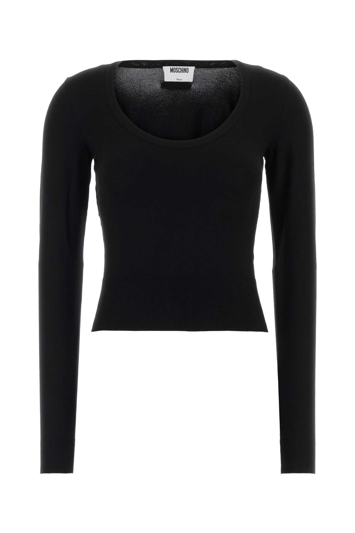 Moschino Viscose Blend Sweater — Black