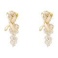 Simone Rocha Bow-Tie Crystal Earrings — Yellow