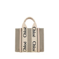 Chloé Woody Tote Bag — Beige