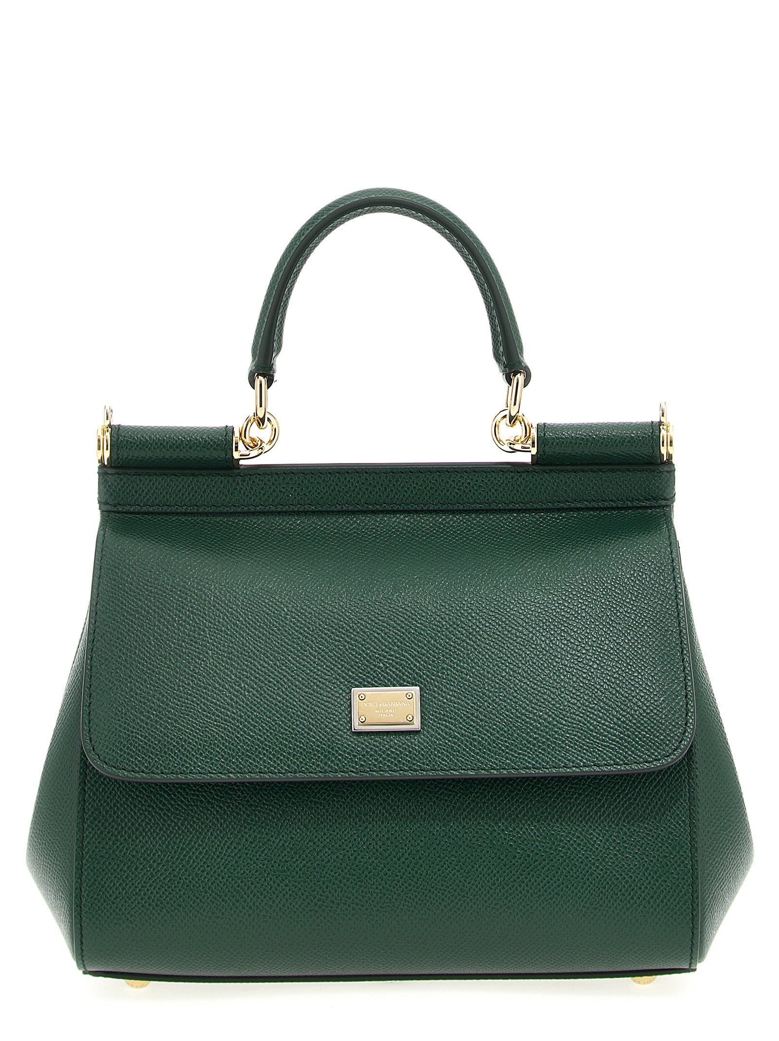 Dolce & Gabbana Sicily Top Handle Bag — Green