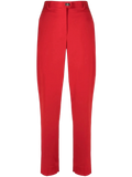Ferragamo Cropped Tailored Trousers — Red