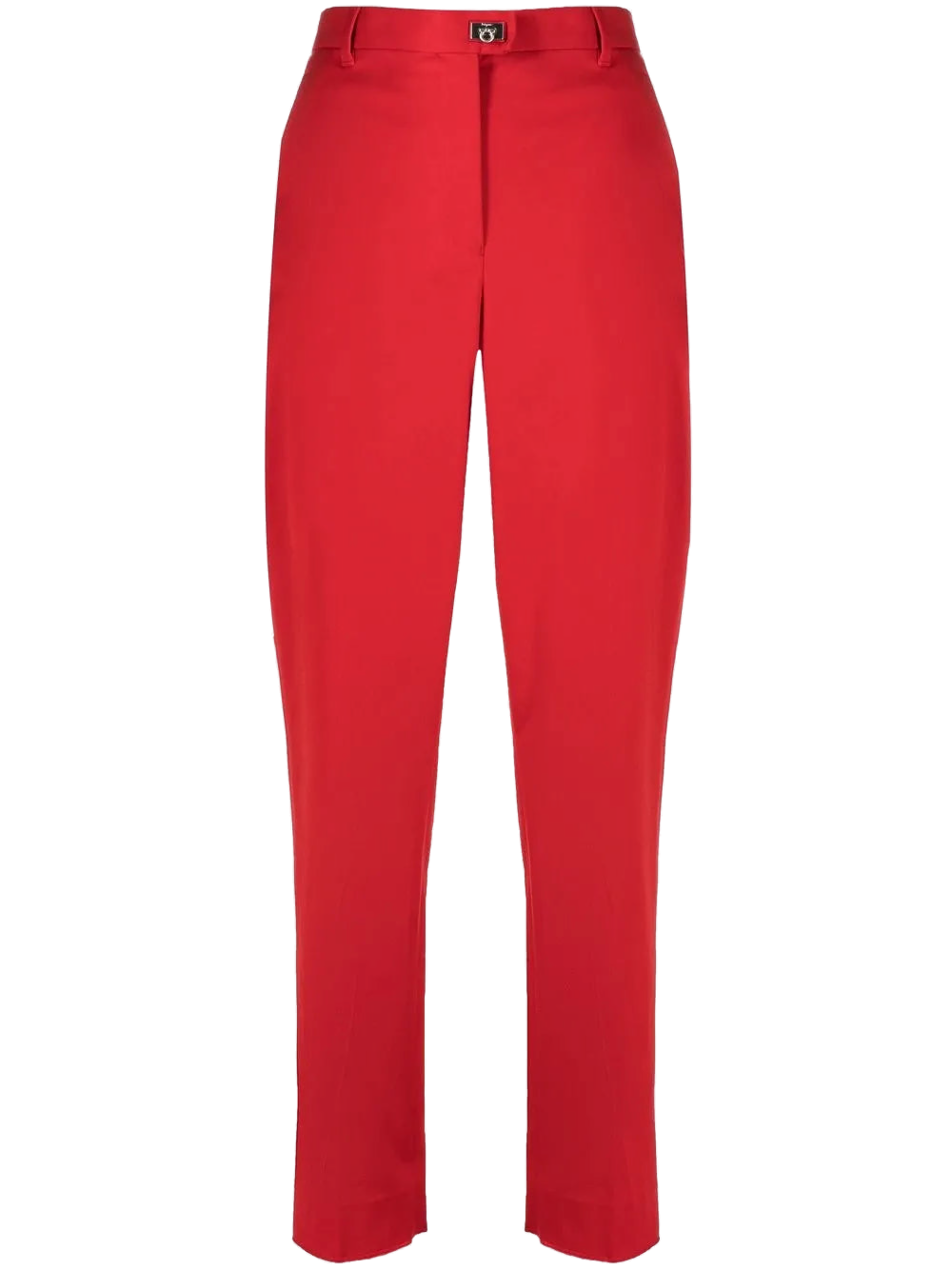 Ferragamo Cropped Tailored Trousers — Red
