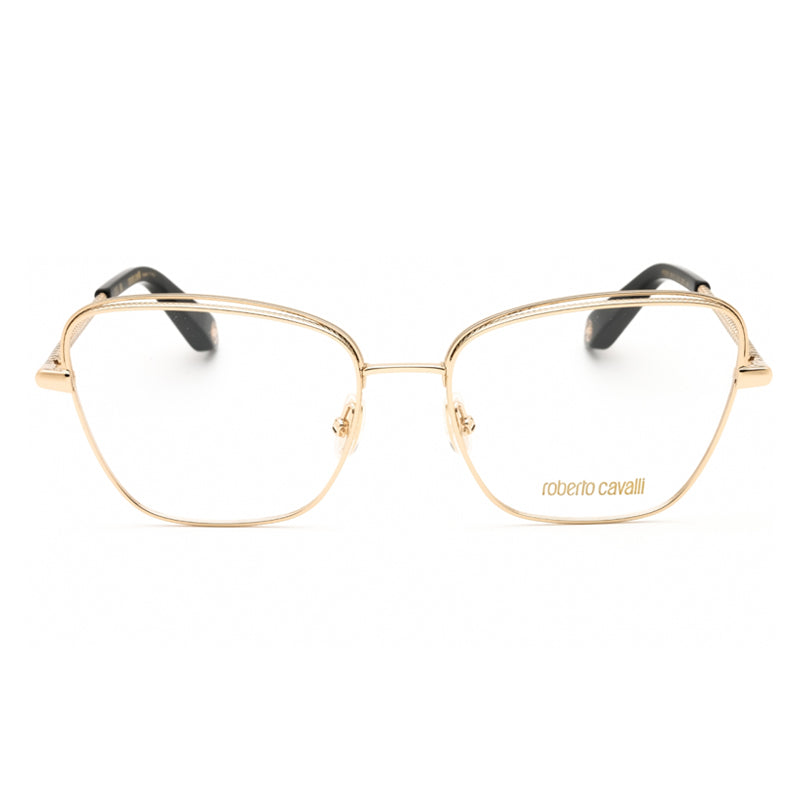 Roberto Cavalli VRC0690300 Cat-Eye Metal Frame Eyeglasses — Rose gold