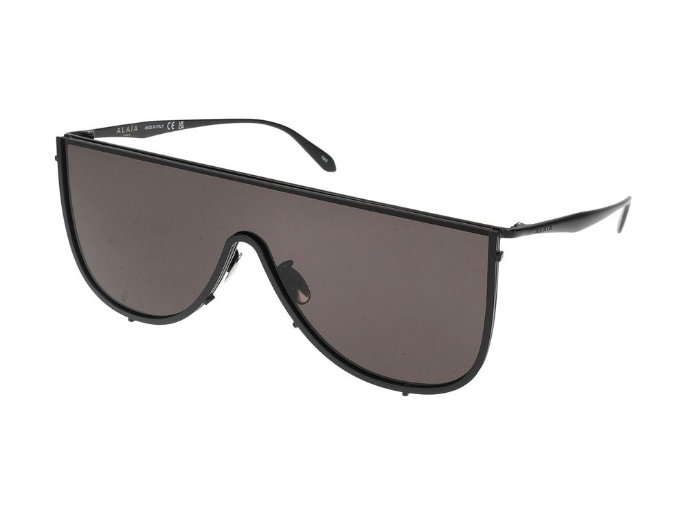 Azzedine Alaia AA0094S Metal Shield Sunglasses — Black
