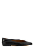 Jil Sander Calf Leather Ballet Flat — Black