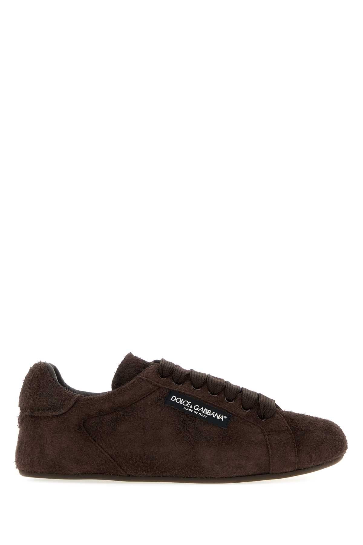 Dolce & Gabbana Portofino Sneakers — Brown