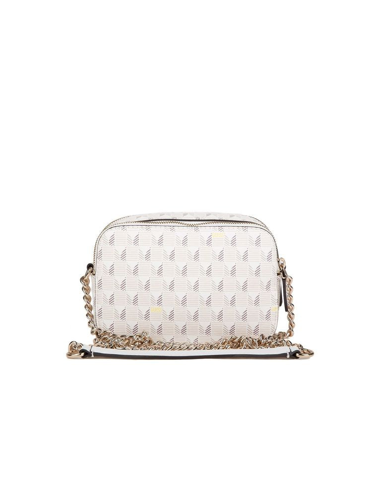 Guess Chevron-Quilted Crossbody Bag — Beige
