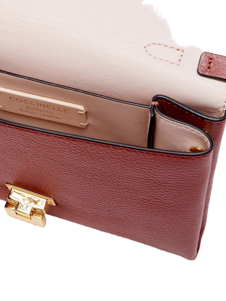 Coccinelle Arlettis Top Handle Bag — Brown