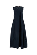 Italist Sleeveless Cotton Blend Dress — Navy