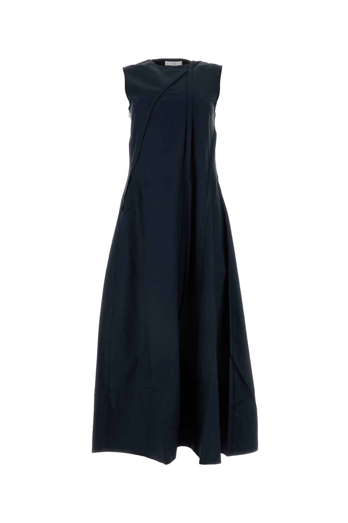 Italist Sleeveless Cotton Blend Dress — Navy