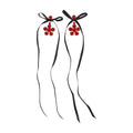 Simone Rocha Daisy Earrings — Red