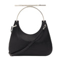 Alexander McQueen Textured Lambskin Shoulder Bag — Black