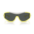 Versace VE4475548687 Shield-Frame Dark Lens Sunglasses — Yellow
