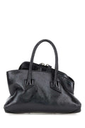 The Attico Leather Shoulder Bag — Gray