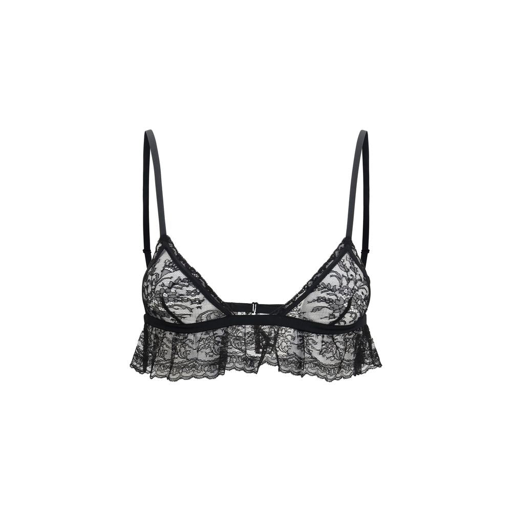 Dolce & Gabbana Wireless Lace Bra — Black
