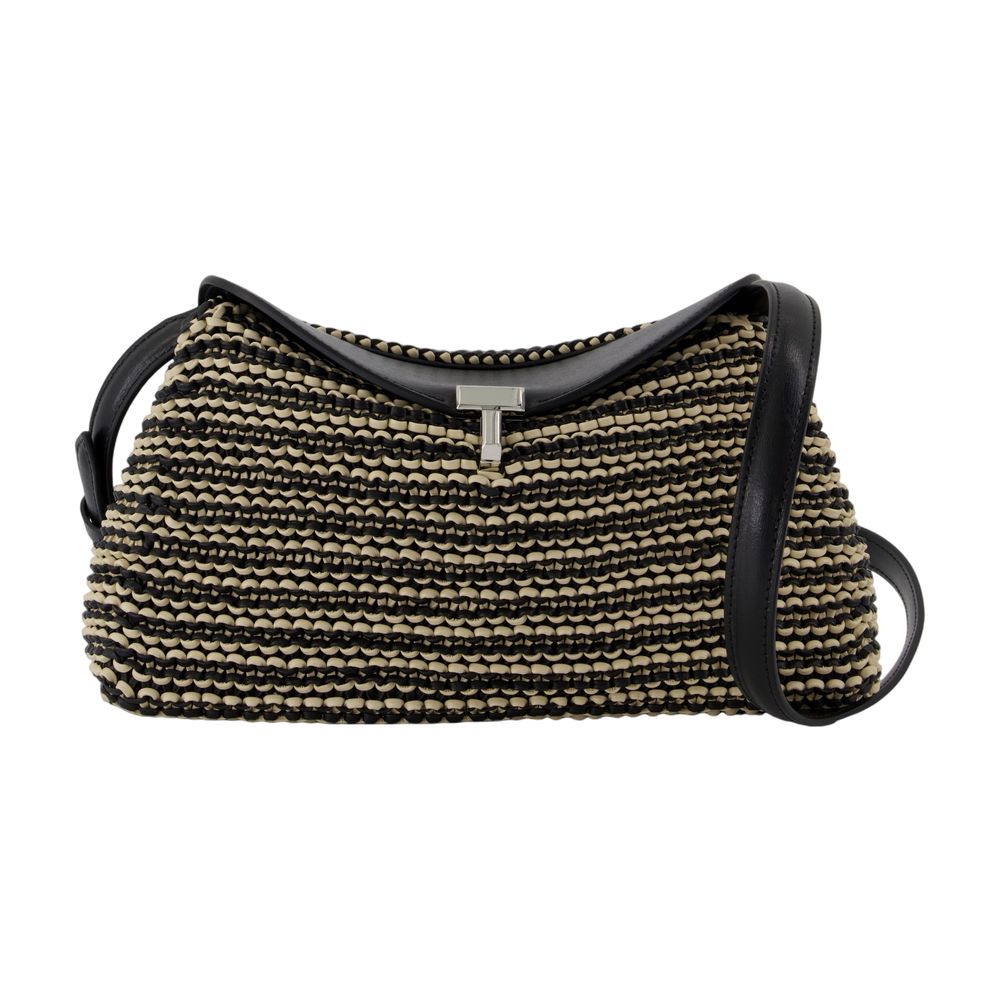 Toteme T-Lock Pouch Shoulder Bag — Black