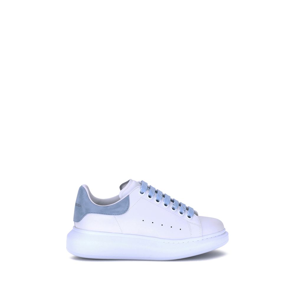 Alexander McQueen Calf Leather Platform Sneaker — White
