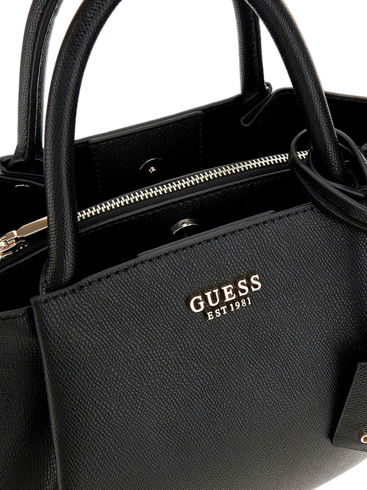 Guess Amorette Top Handle Bag — Black