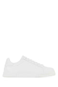 Zapatilla baja de cuero Dolce & Gabbana — Blanca