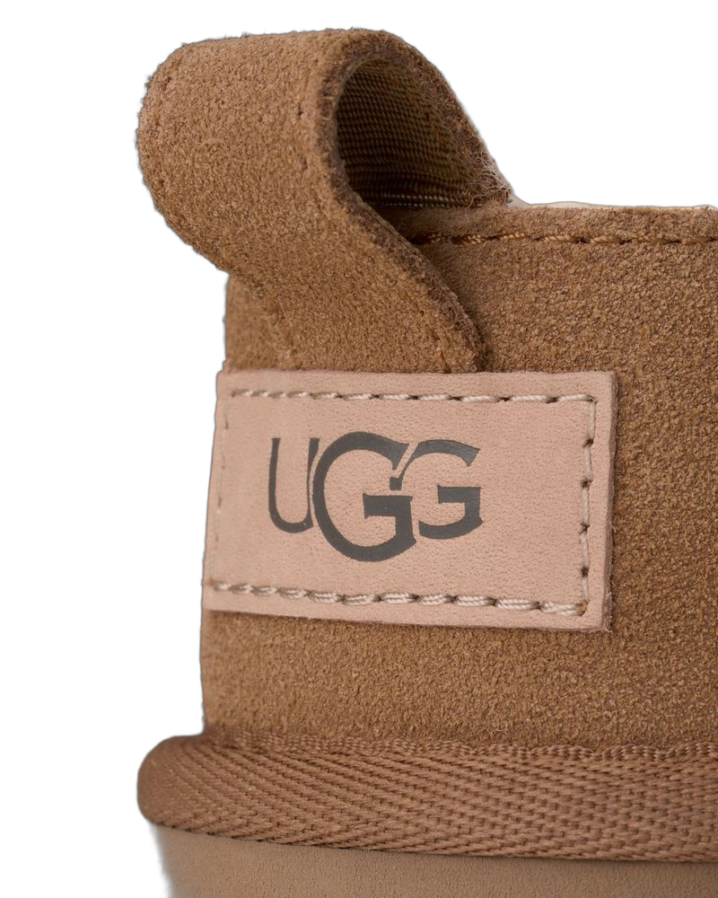 UGG Leather and Sheepskin Boot — Chestnut