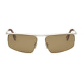 Fendi FE40141U32E Rectangle Full Rim Sunglasses — Gold