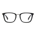 David Beckham DB7060 Square Full-Rim Metal-Acetate Eyeglasses — Black