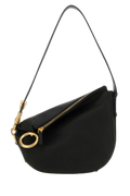 Burberry Calf Leather Shoulder Bag — Black