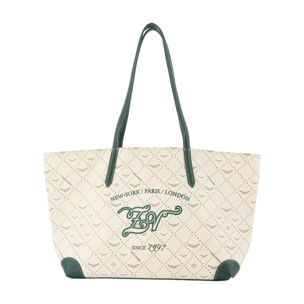 Zadig & Voltaire Z Monogram Quilted Tote Bag — White