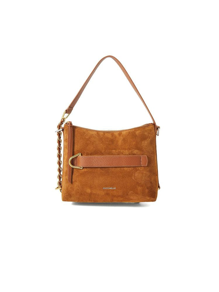 Coccinelle Gretel Shoulder Bag — Cognac