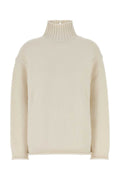 Bottega Veneta Cashmere Turtleneck Sweater — Beige