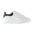 Alexander McQueen Oversized Low-Top Leather Sneaker — White