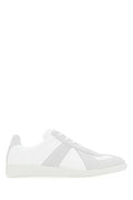Maison Margiela Mixed-Material Low-Top Sneaker — White