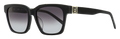 MCM MCM713SA Rectangular Logo-Plate Sunglasses — Black