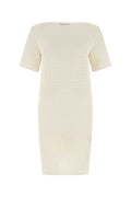 Bottega Veneta Textured Knit Dress — Beige