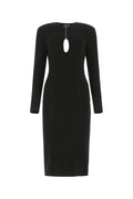 Tom Ford Keyhole Cut-Out Dress — Black