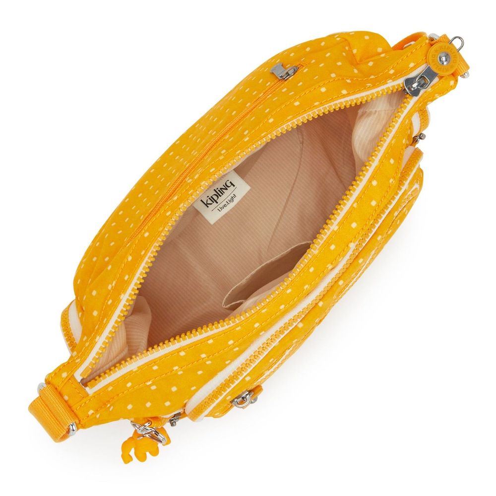 Bolso bandolera Kipling City Pack S — Amarillo