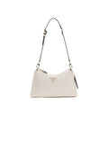 Guess Logo Polyurethane Shoulder Bag — White